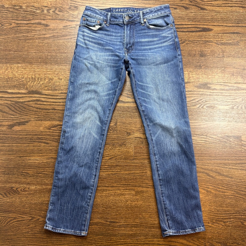 American Eagle Ne(x)t Level Airflex Slim Jeans Mens 30x30 Blue Medium Wash Denim